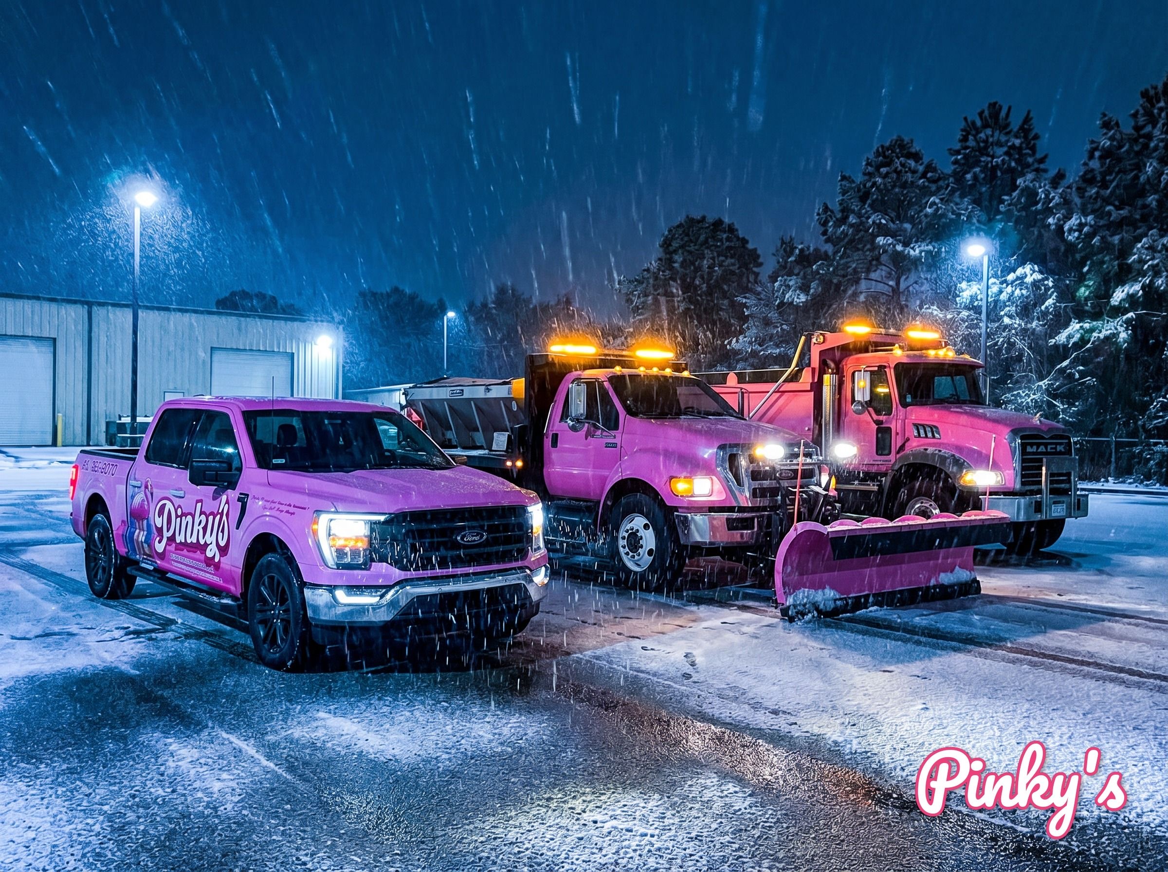 Snow fleet plowing storm WNY