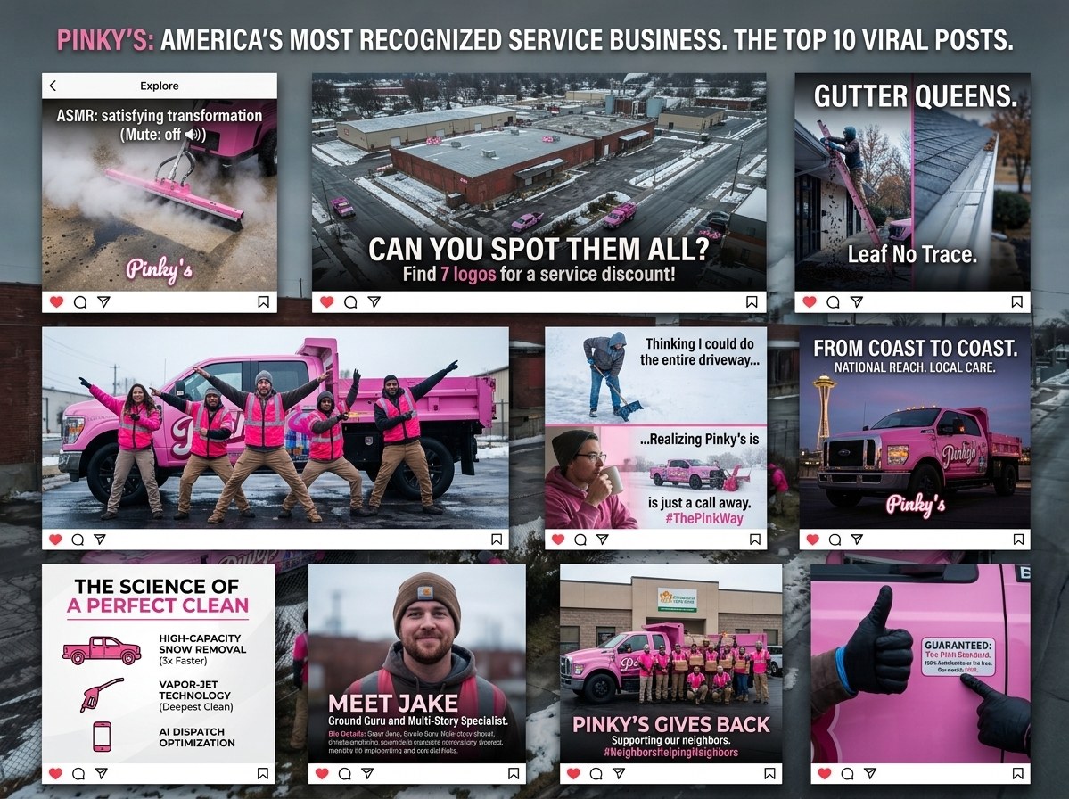 Pinky's Viral Posts Collage featuring Jake, Gutter Queens, Can You Spot Them All